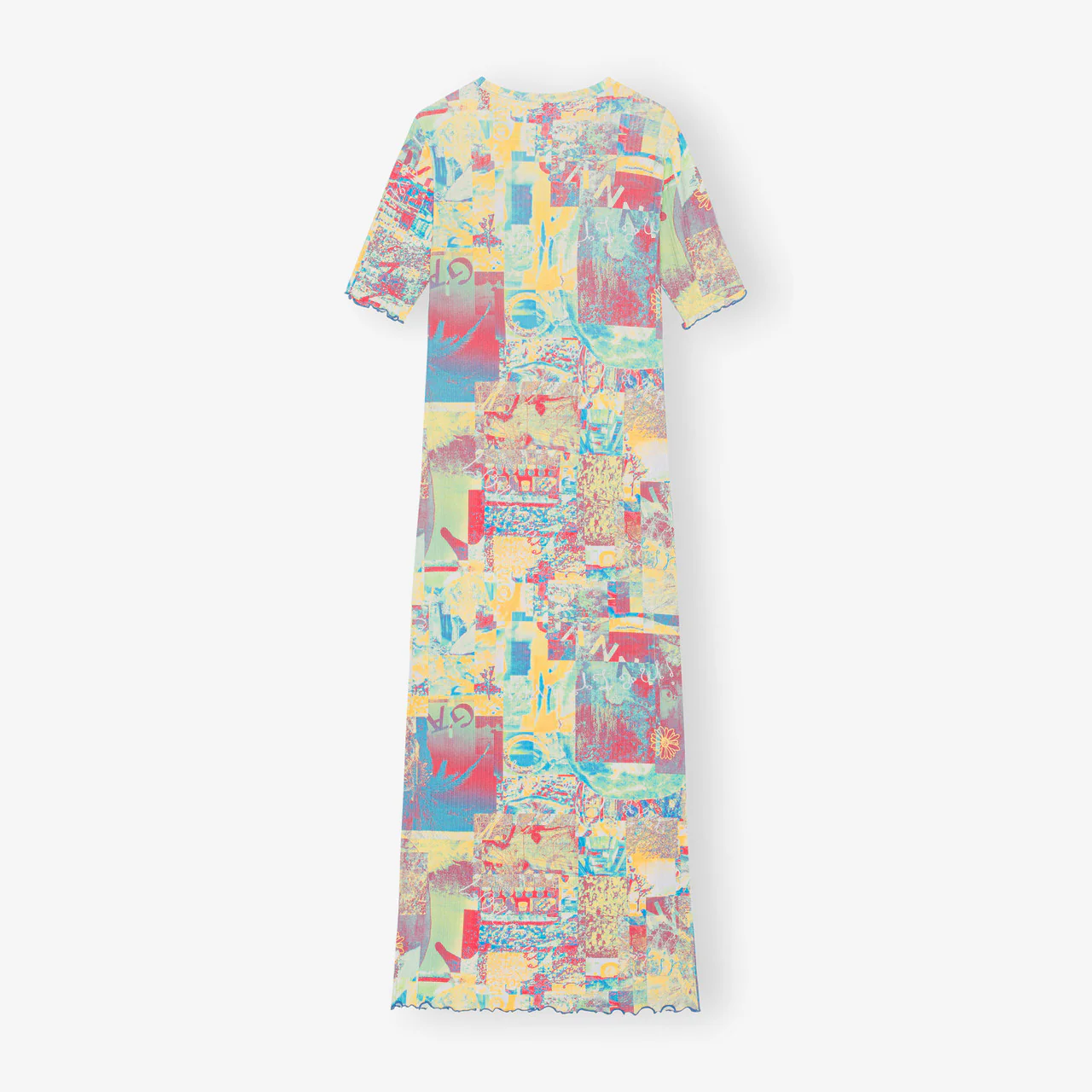 Printed Rib Jersey Maxi Dress - Image 2