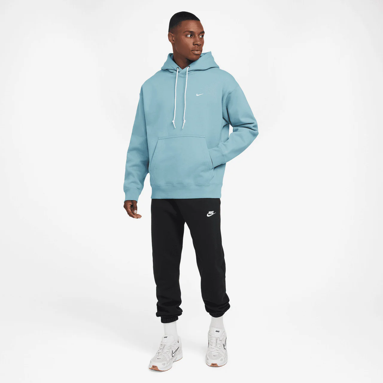 Solo Swoosh Fleece Pullover Hoodie - Image 7