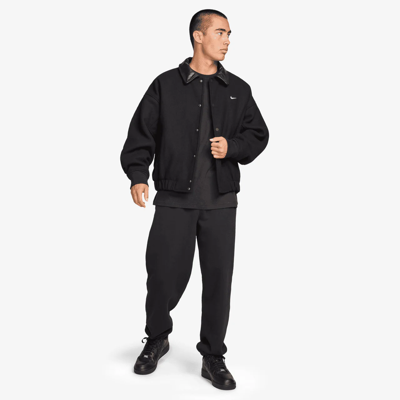 Solo Swoosh Wool Varsity Jacket - Image 7